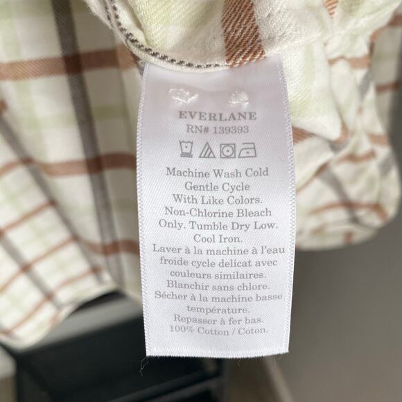 NWT Everlane Boxy Fit Flannel Button Down Shirt - Picture 4 of 6